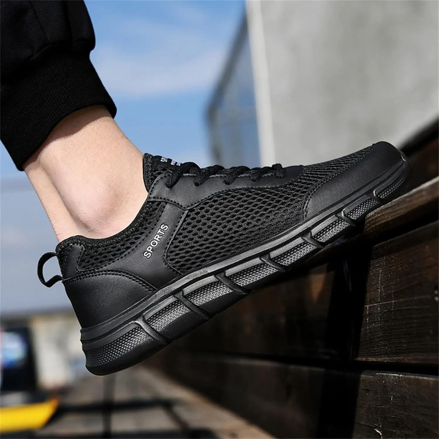 Men's Running Shoes Casual Slip on Walking Tennis Gym Sneakers Lightweight Breathable Mesh Workout Sports Sneakers