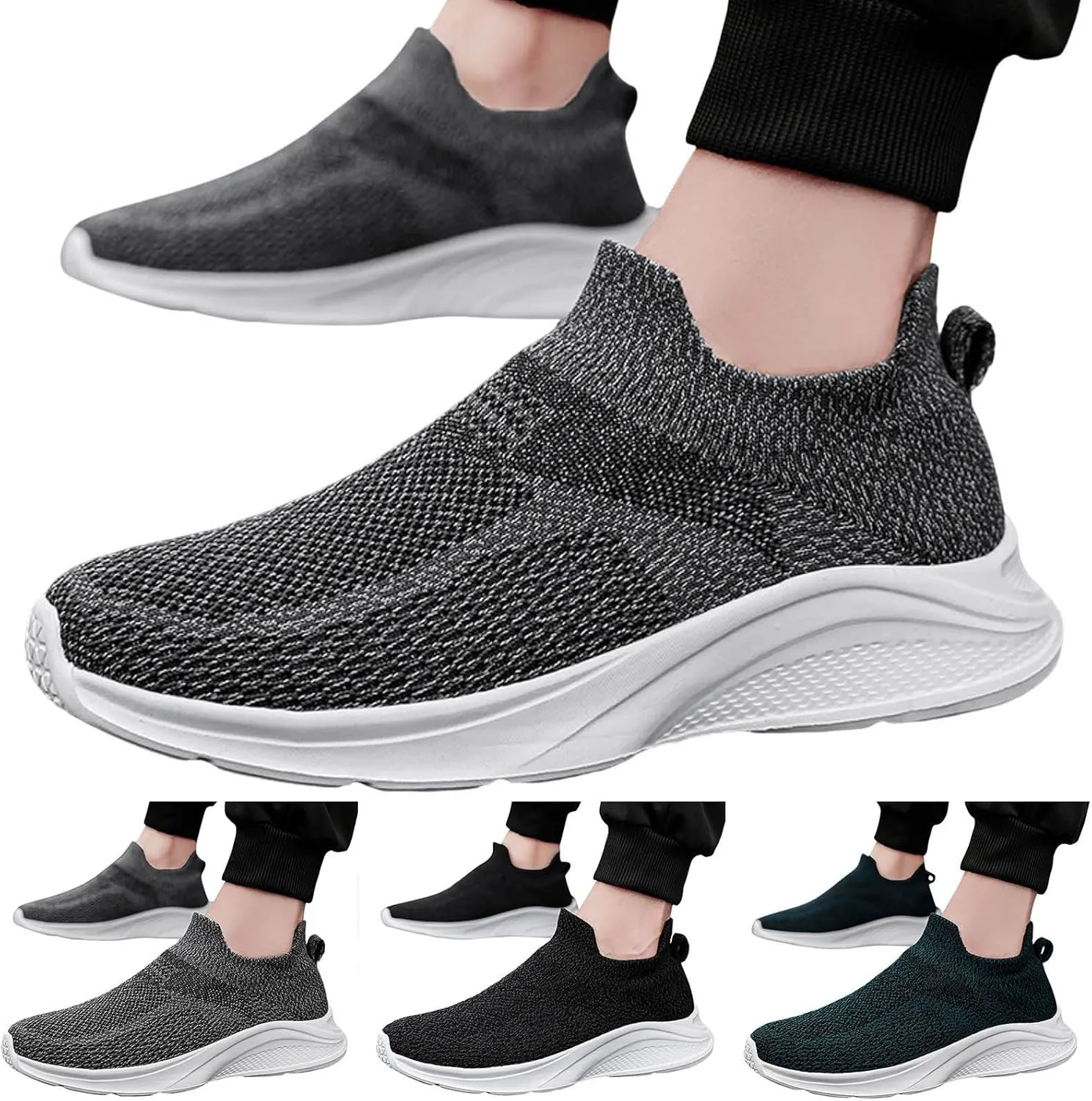 Mens Slip on Shoes Mens Athletic Shoes Walking Shoe for Men Sneaker for Men for Everyday and Travel Mesh Sneaker