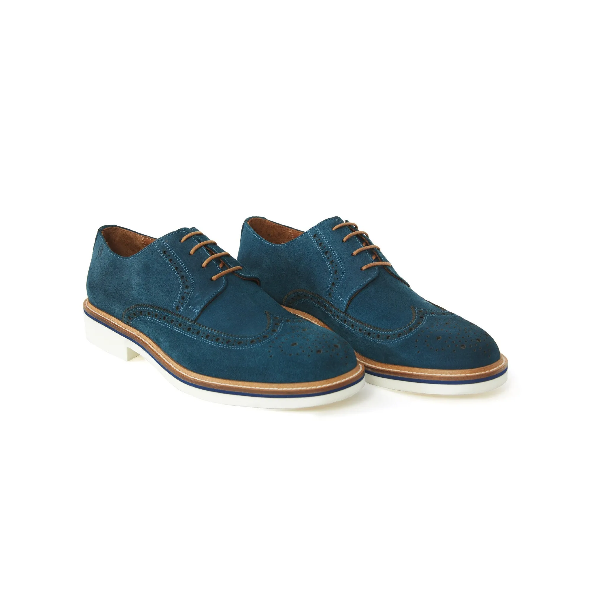 Men's Suede Calf Leather Handmade Oxford M9013