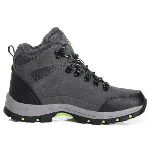 Men's Warm Fur Lace Up Ankle Boots