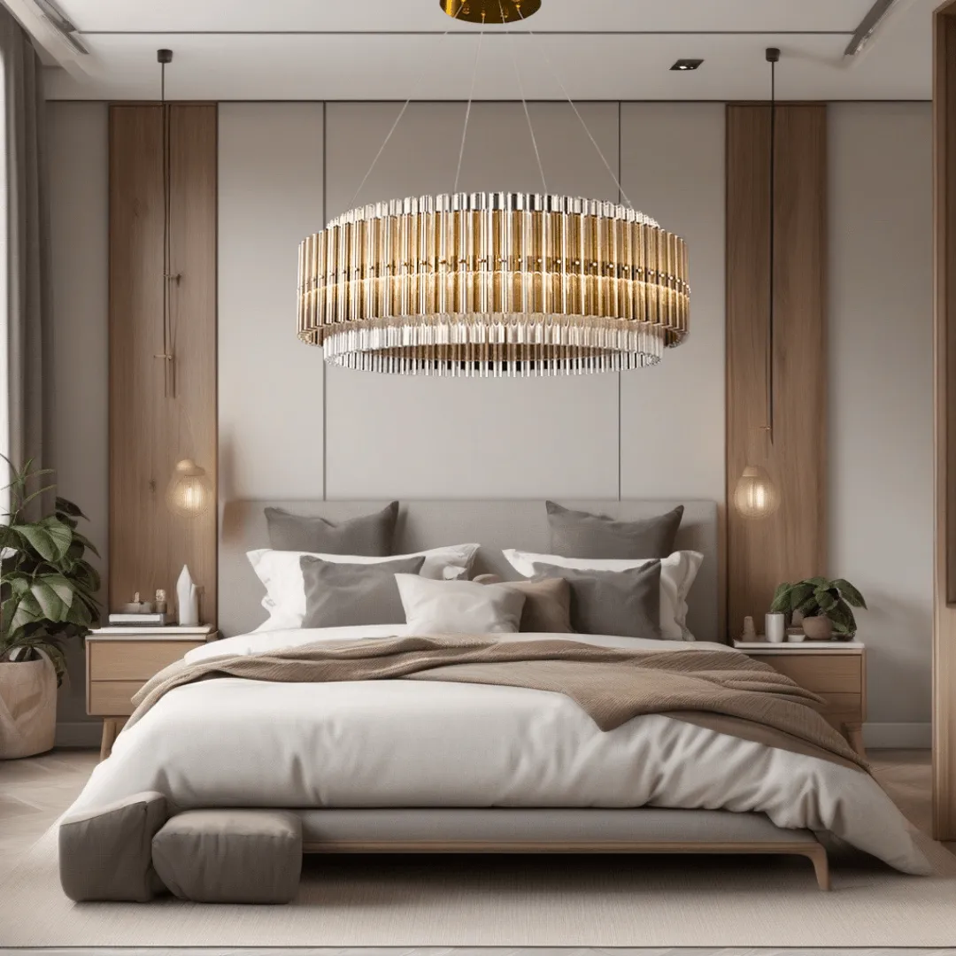 Mia Glass Chandelier