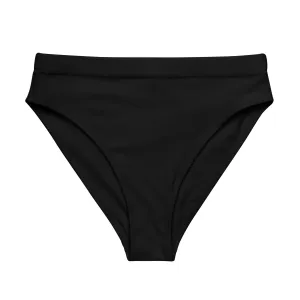 MIAMI ECO HIGH WAISTED BIKINI BOTTOM | BLACK