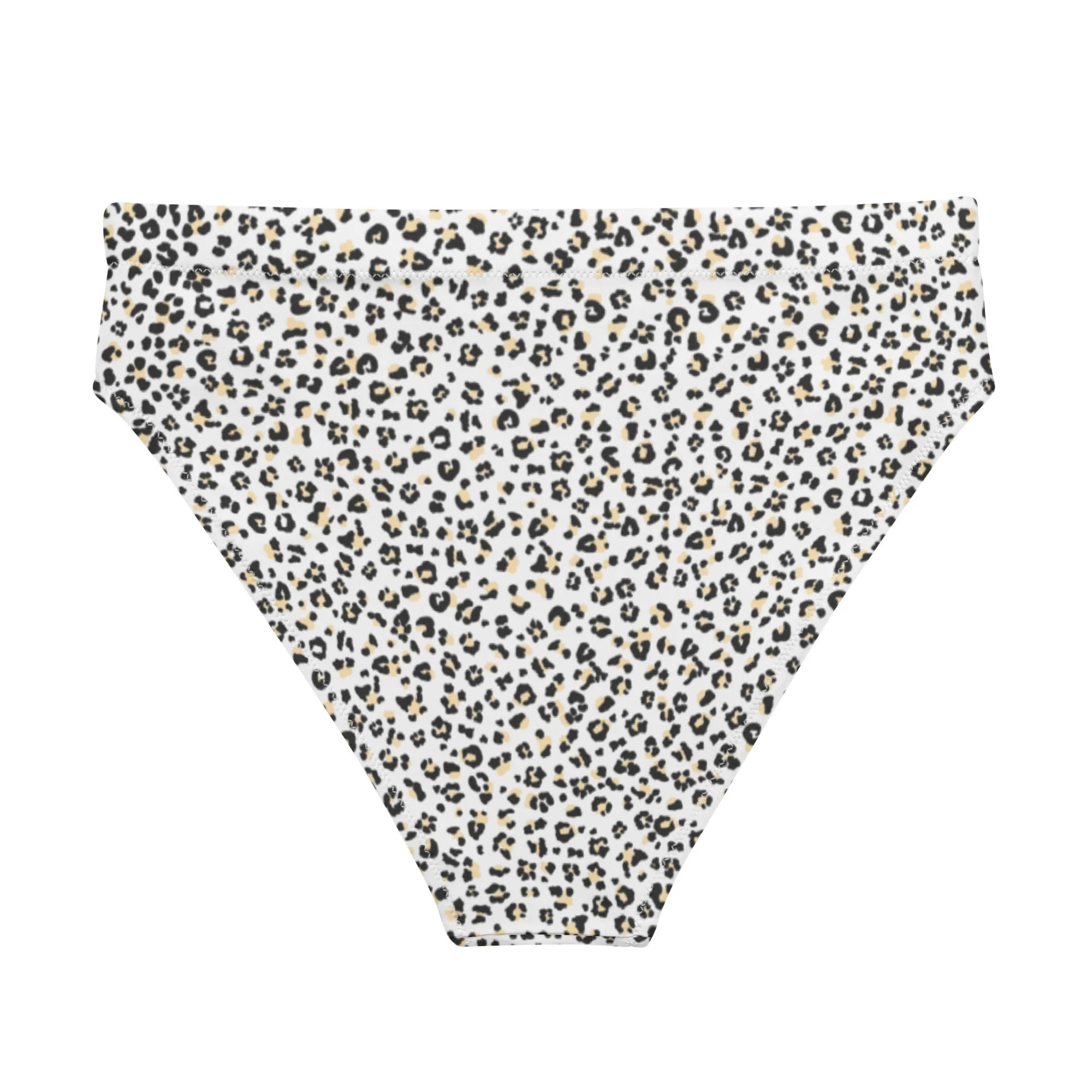 MIAMI ECO HIGH WAISTED BIKINI BOTTOM | WHITE LEOPARD