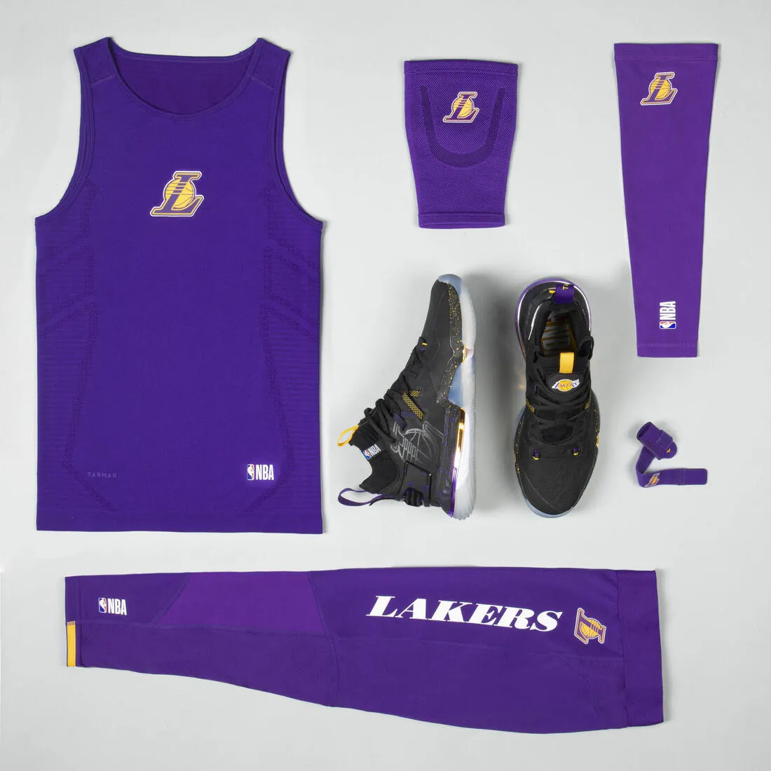 Mid-Rise Basketball Shoes SE900 - Black/NBA Los Angeles Lakers