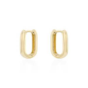 Mini Ava gold hoop earring