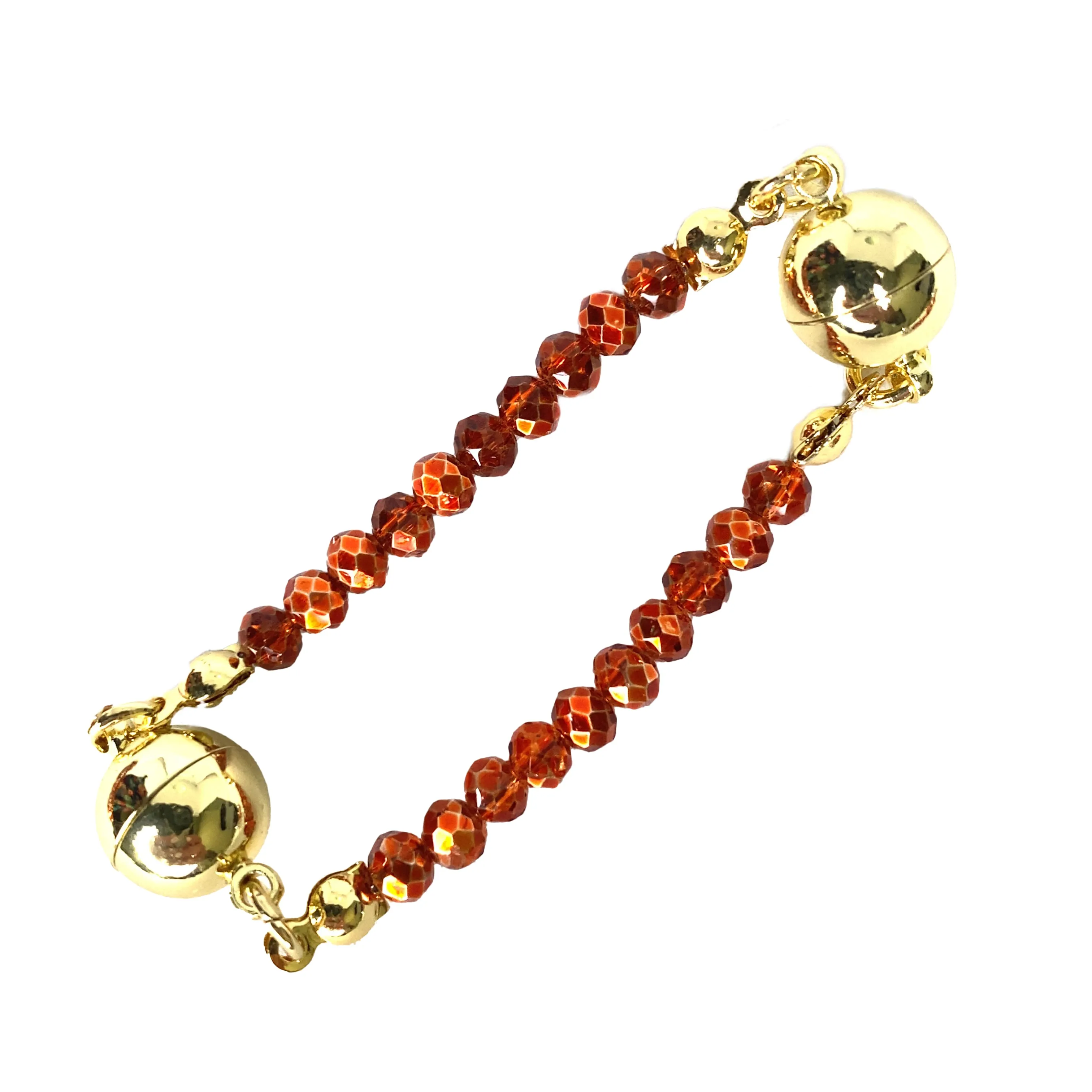 Mini Connectors - Orange Copper Crystal