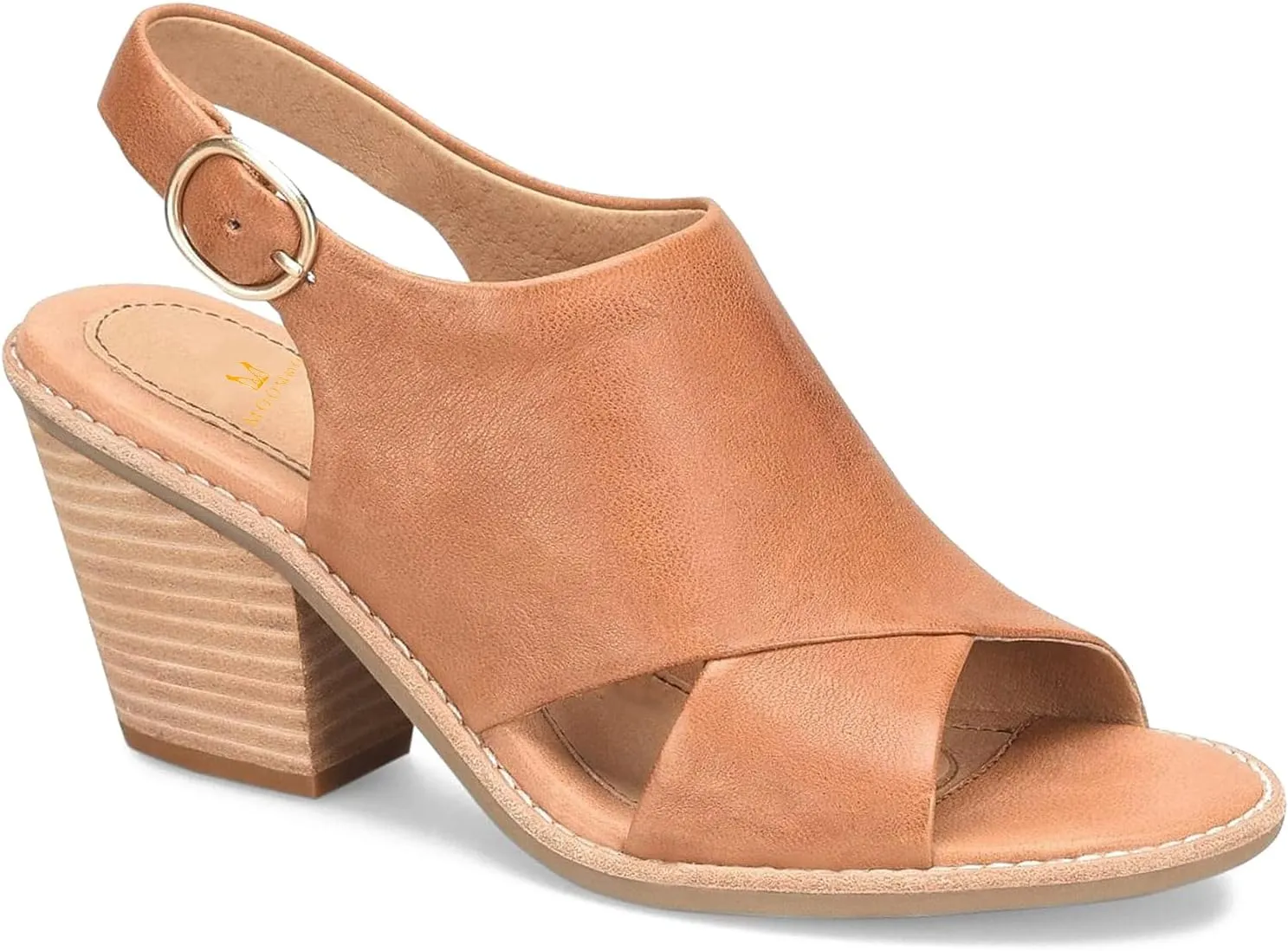 MOOMMO Women Chunky Stacked Heel Sandals Open Peep Toe Ankle Strap 3 Inch Heels Cutout Sandal Booties Strappy Slingback Dress Shoes Pumps Croc Suede Ladies Dressy Casual Summer Comfort 4-11 M US
