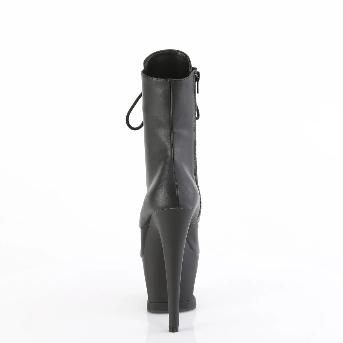 MOON-1020SK Pleaser Black Faux Leather Sexy Platform Shoes (Pole Dancing Heels)