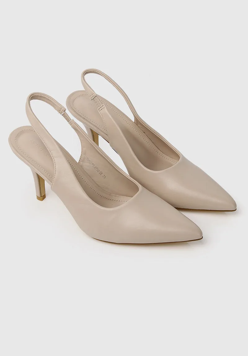 Moyra Pointed Toe Heels (Nude)