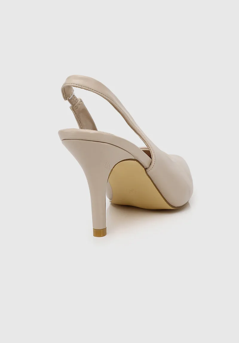Moyra Pointed Toe Heels (Nude)