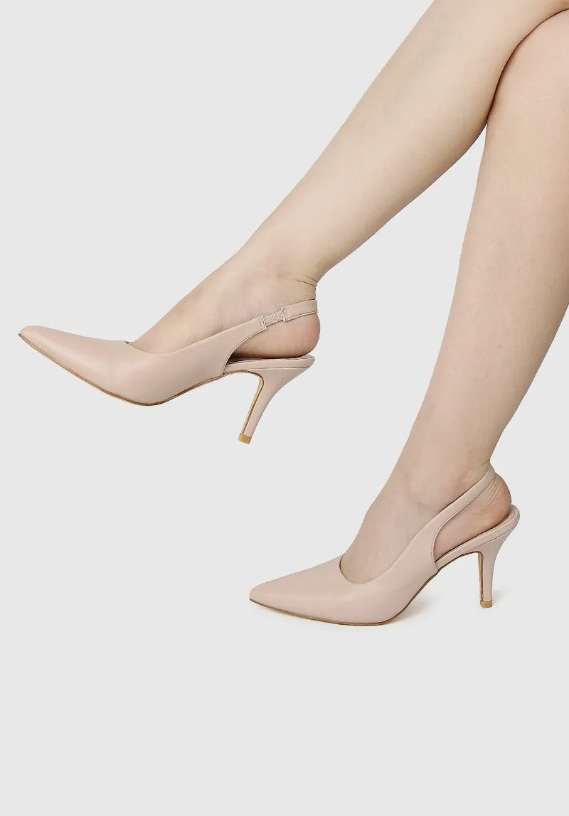Moyra Pointed Toe Heels (Nude)