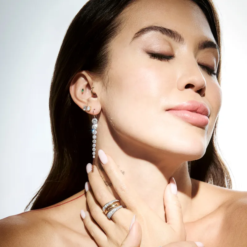 Naked Diamond Drop Earrings