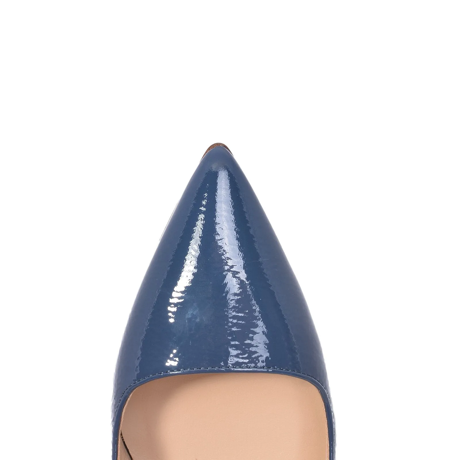 Naplak Leather Slingback Shoes In Navy