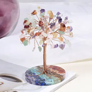 Natural Amethyst Base Weeping Willow Crystal Decoration