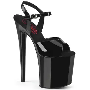 NAUGHTY-809 Pleaser Black Patent Sexy Platform Shoes (Pole Dancing Heels)