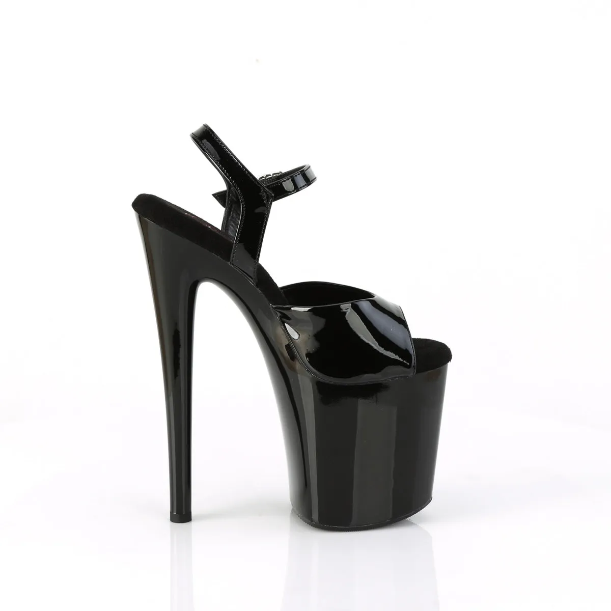 NAUGHTY-809 Pleaser Black Patent Sexy Platform Shoes (Pole Dancing Heels)