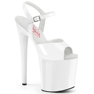 NAUGHTY-809 Pleaser White Patent Sexy Platform Shoes (Pole Dancing Heels)