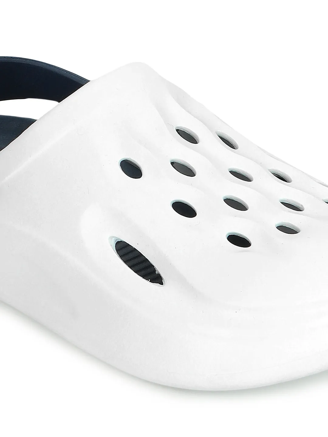 Navy Blue Stylish Slip-On Clogs For Kids-Unisex (TC-LCLOG3-NVYBLU)