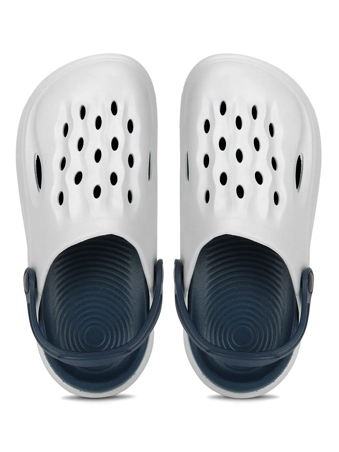 Navy Blue Stylish Slip-On Clogs For Kids-Unisex (TC-LCLOG3-NVYBLU)