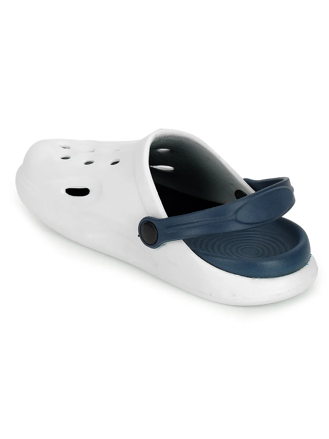 Navy Blue Stylish Slip-On Clogs For Kids-Unisex (TC-LCLOG3-NVYBLU)