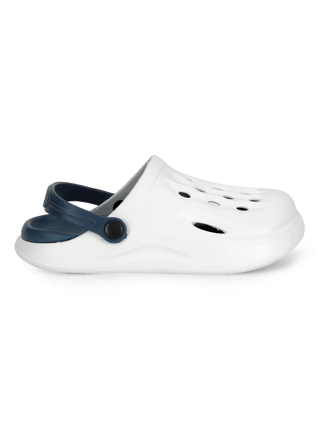 Navy Blue Stylish Slip-On Clogs For Kids-Unisex (TC-LCLOG3-NVYBLU)