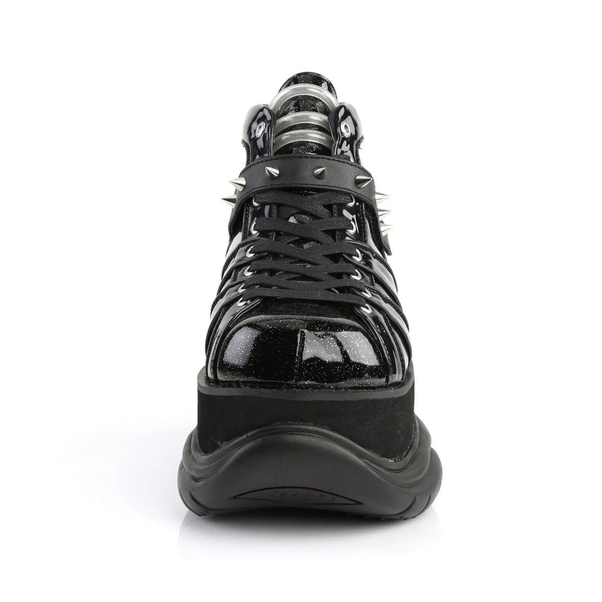 NEPTUNE-100 DemoniaCult Black Glitter Sexy Unisex Platform Shoes (Alternative Footwear)