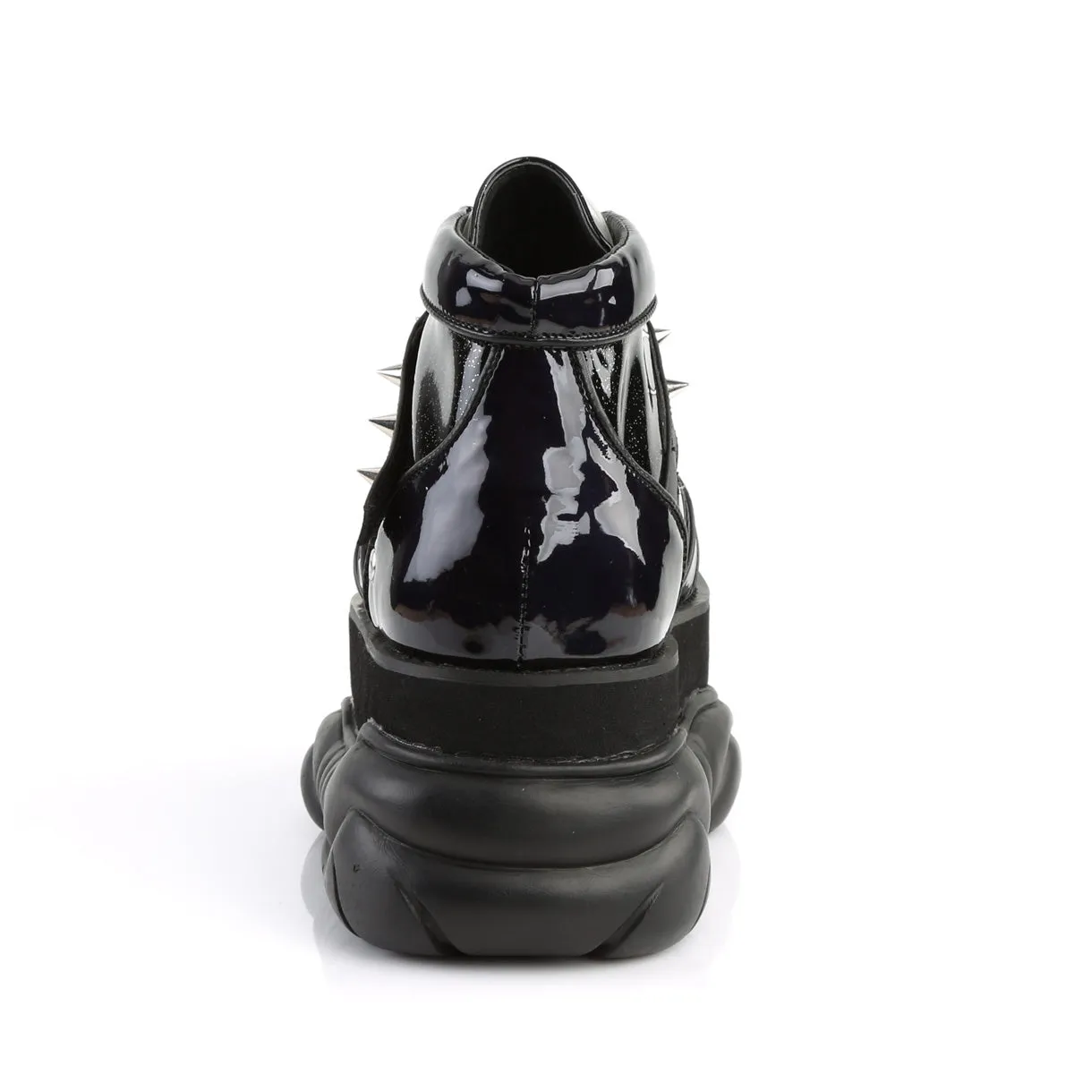 NEPTUNE-100 DemoniaCult Black Glitter Sexy Unisex Platform Shoes (Alternative Footwear)
