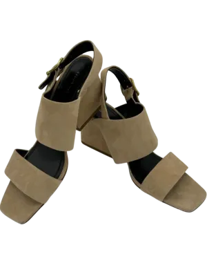 *NEW* Celine Slingback Sandals Beige Suede