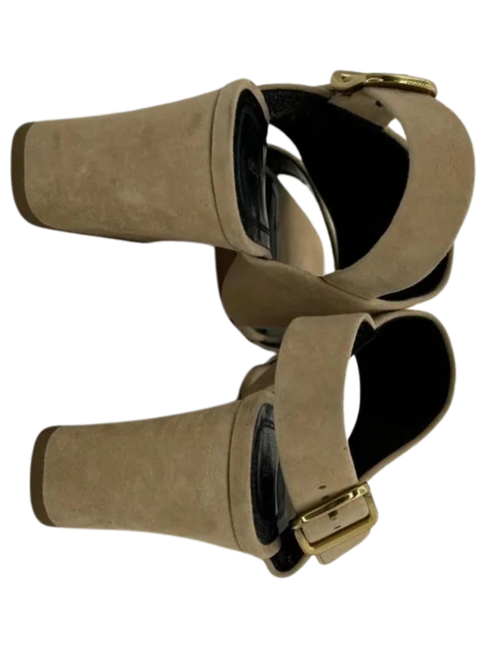 *NEW* Celine Slingback Sandals Beige Suede