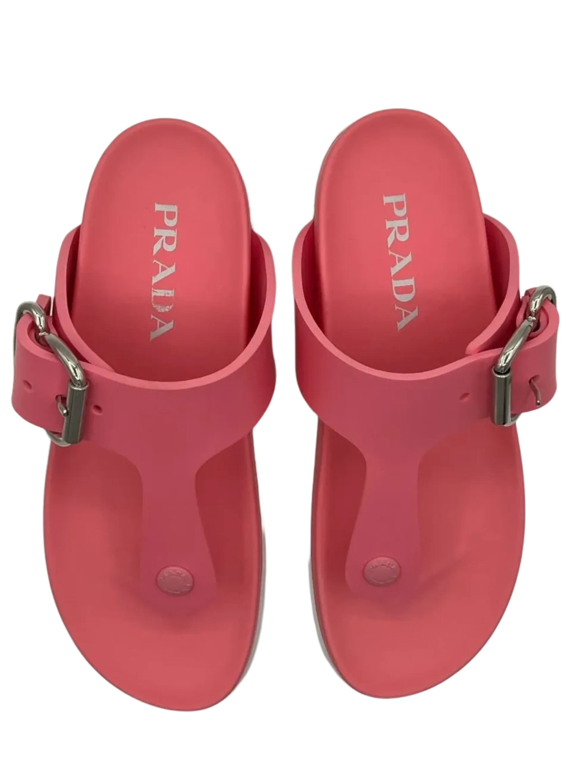 NEW Prada Two Tone Buckled Sandal