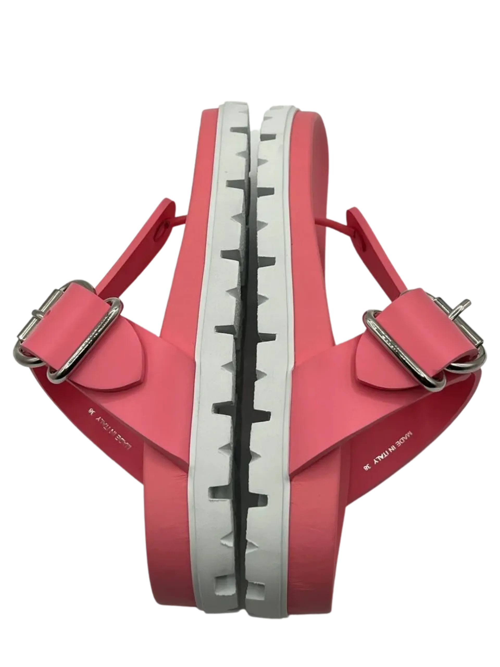 NEW Prada Two Tone Buckled Sandal