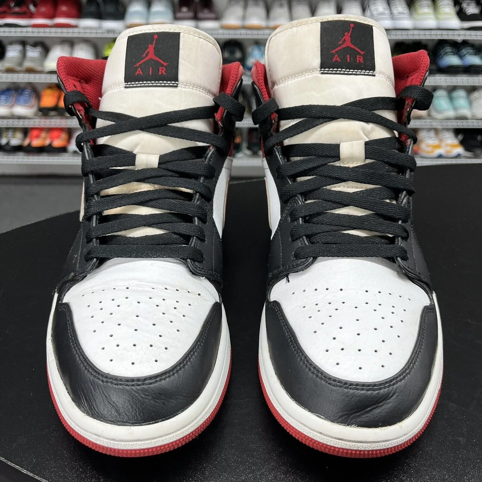Nike Air Jordan 1 Mid Gym Red Black White 2023 554724-122 Men's Size 10.5