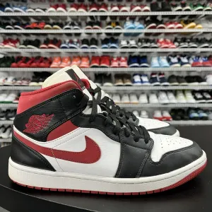Nike Air Jordan 1 Mid Gym Red Black White 2023 554724-122 Men's Size 10.5