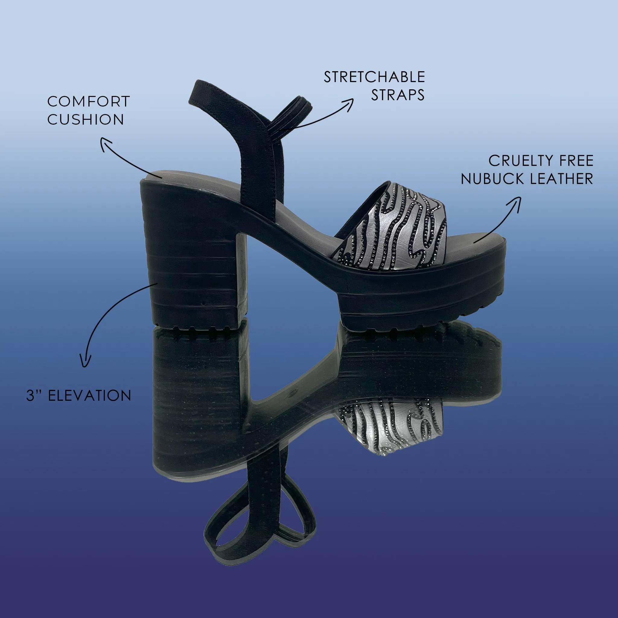 Noir MazeDazzle Slingbacks