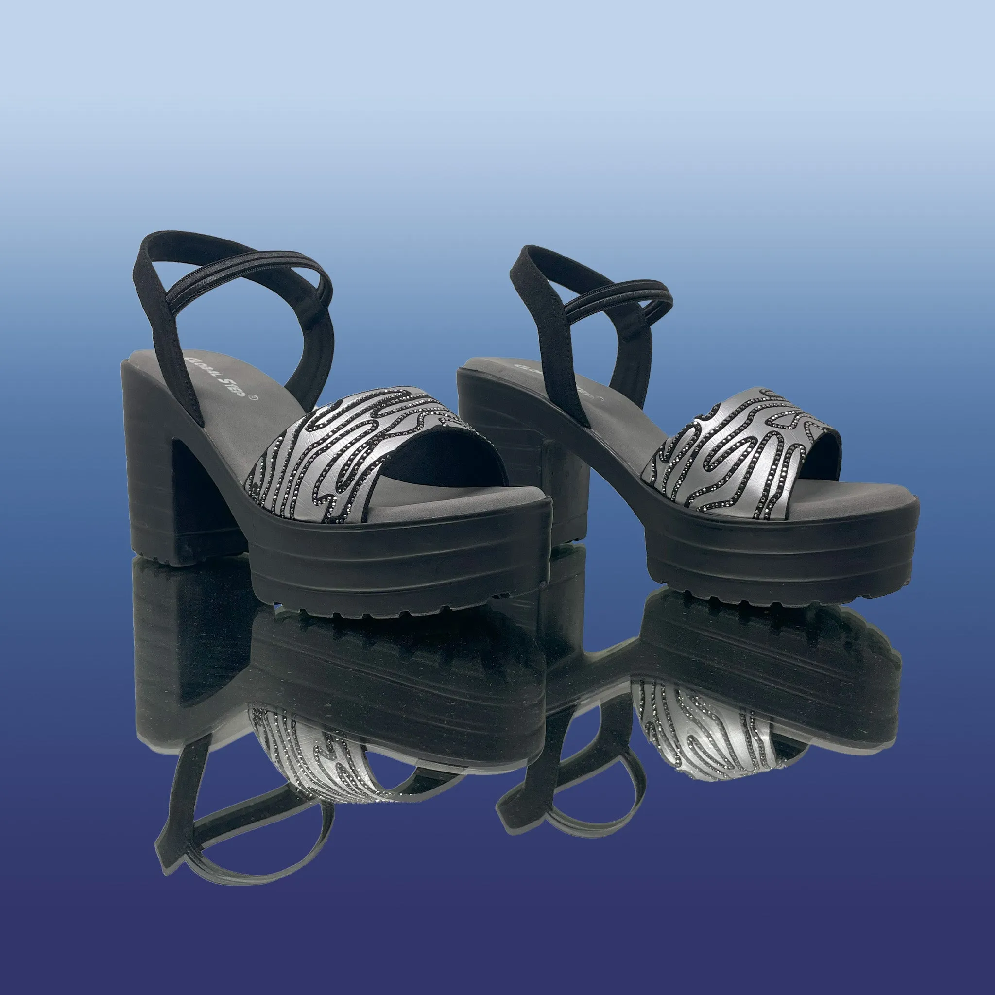 Noir MazeDazzle Slingbacks