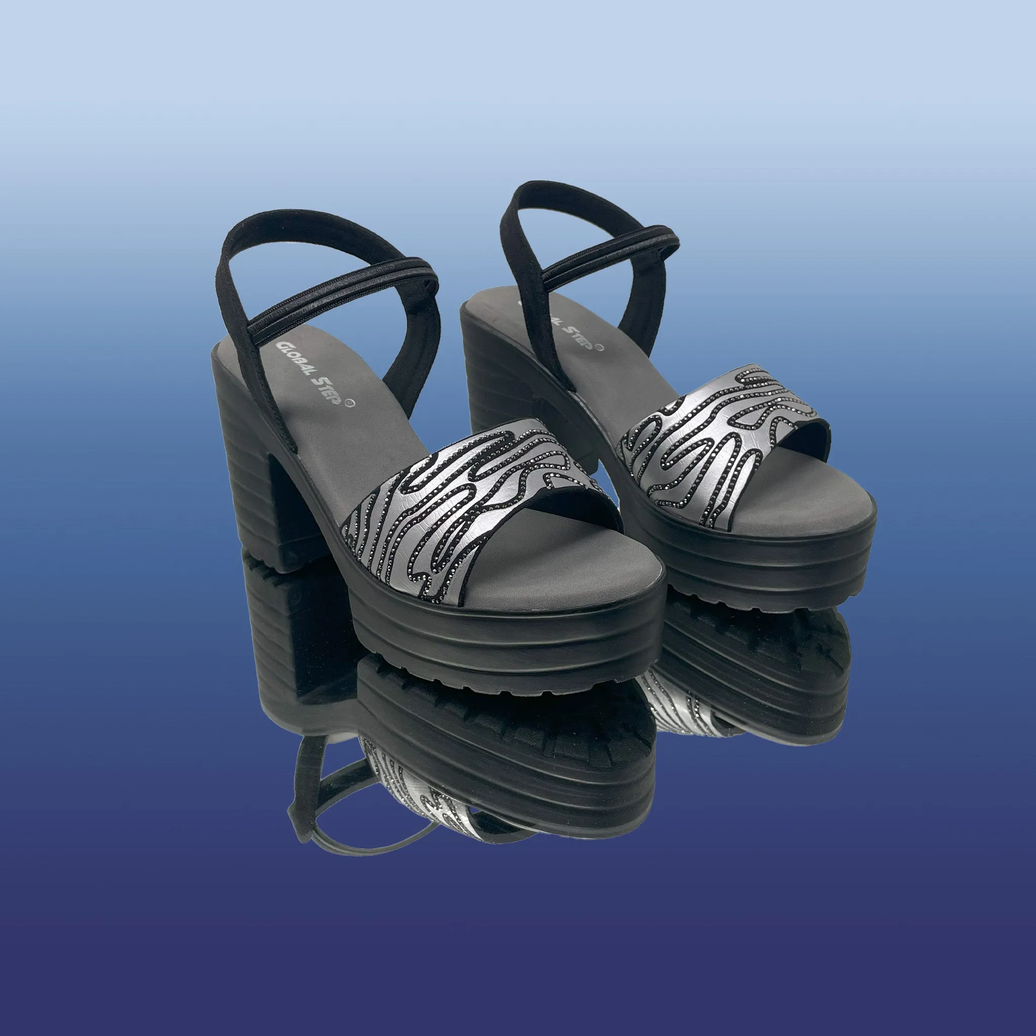Noir MazeDazzle Slingbacks