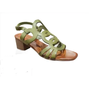 Nuovo Cuoieria E66 Khaki Italian Leather  Sandal