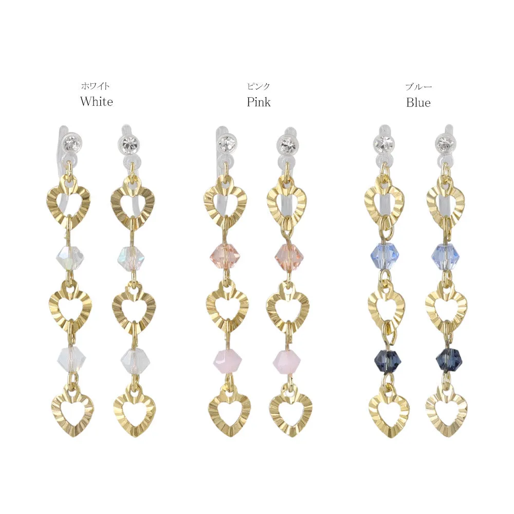 Open Heart Link Invisible Clip Ons