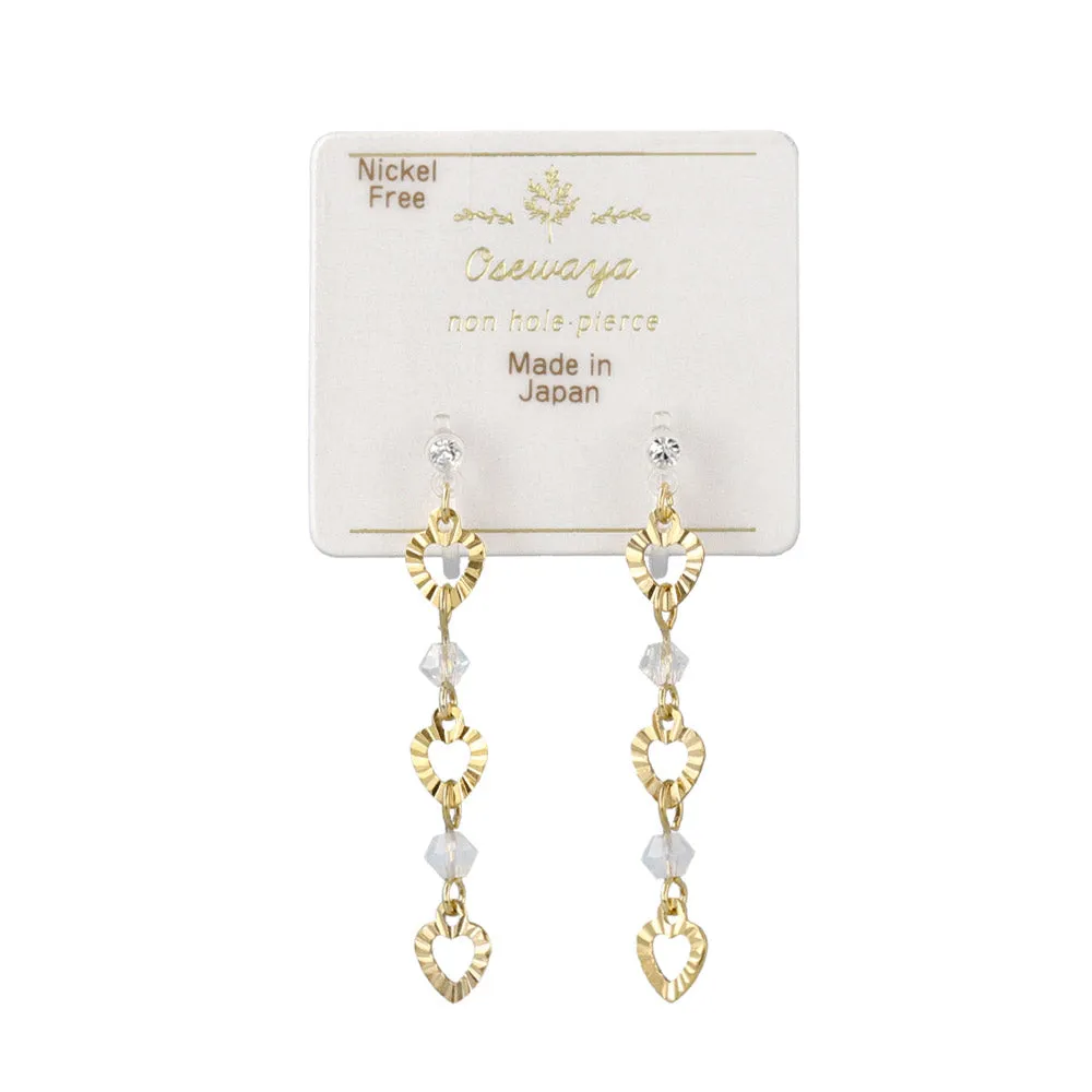 Open Heart Link Invisible Clip Ons