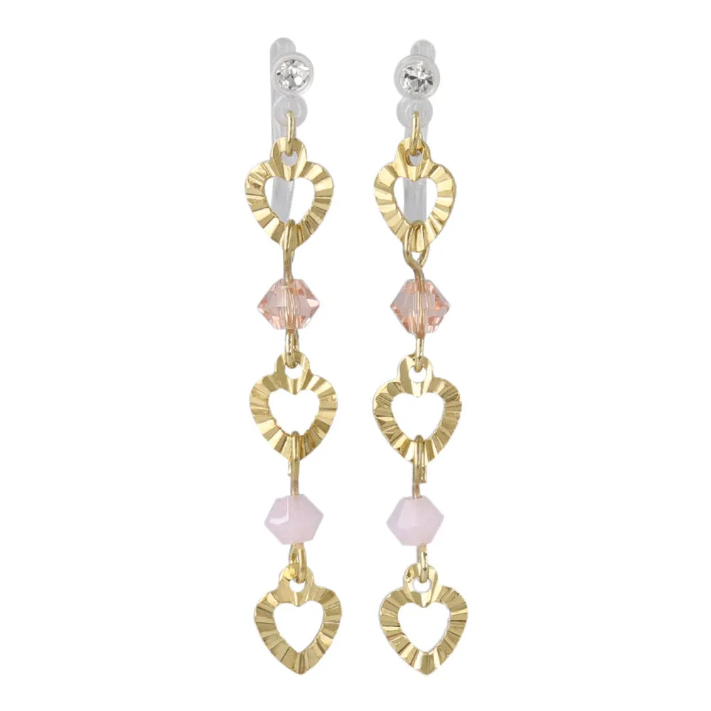 Open Heart Link Invisible Clip Ons