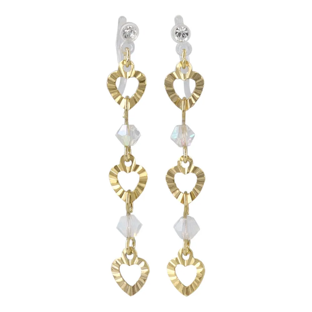 Open Heart Link Invisible Clip Ons