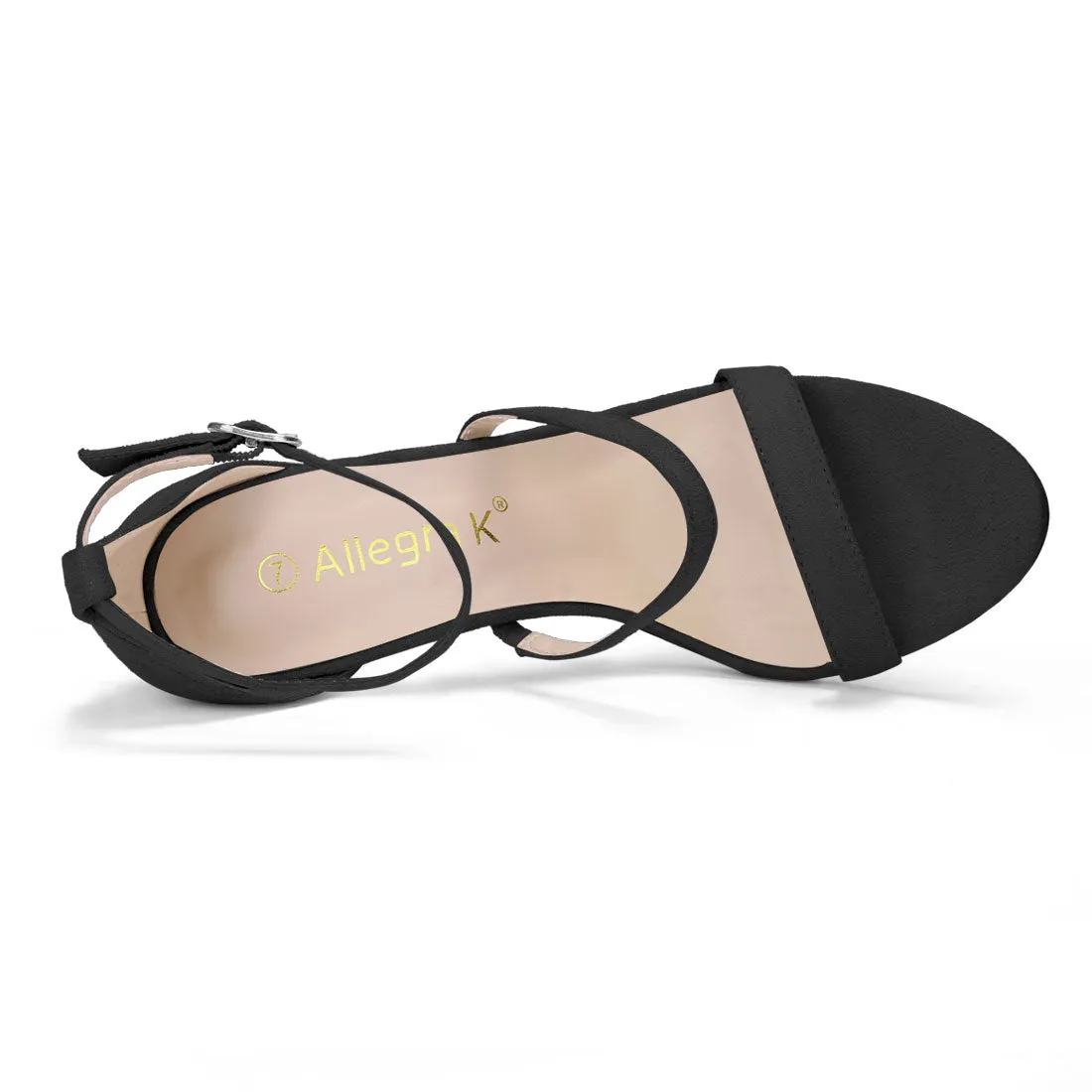 Open Toe Triple Straps Stiletto High Heel Sandals
