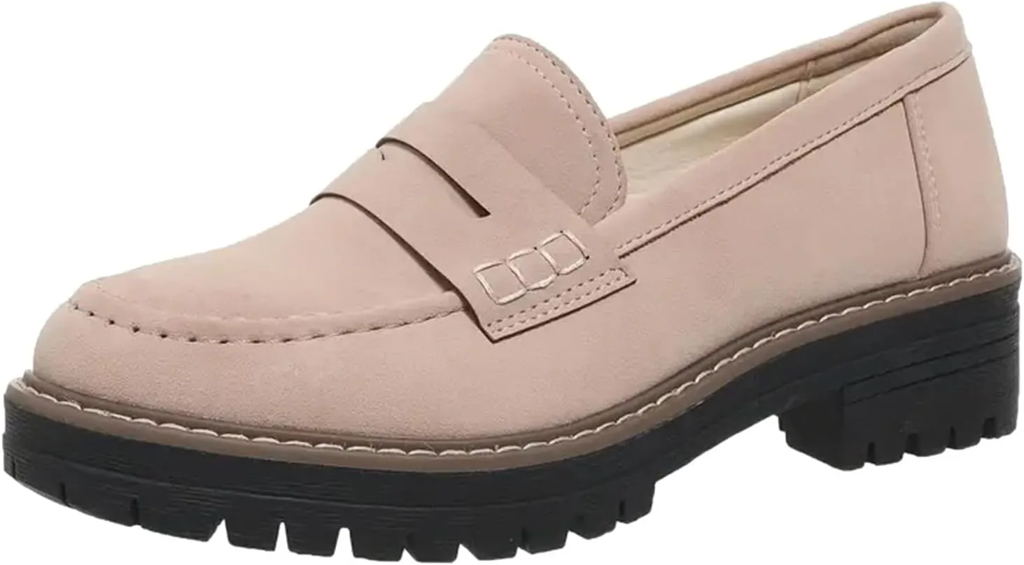 Orthoture-orthopedic Platform Loafers for Women,Wide Width Dress Shoes Ortho Comfort Shoes Slip On Penny Loafers
