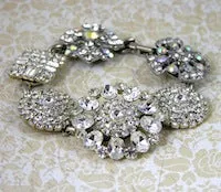 Oval Tag Chain Link Bracelet, silver, Pack of 3