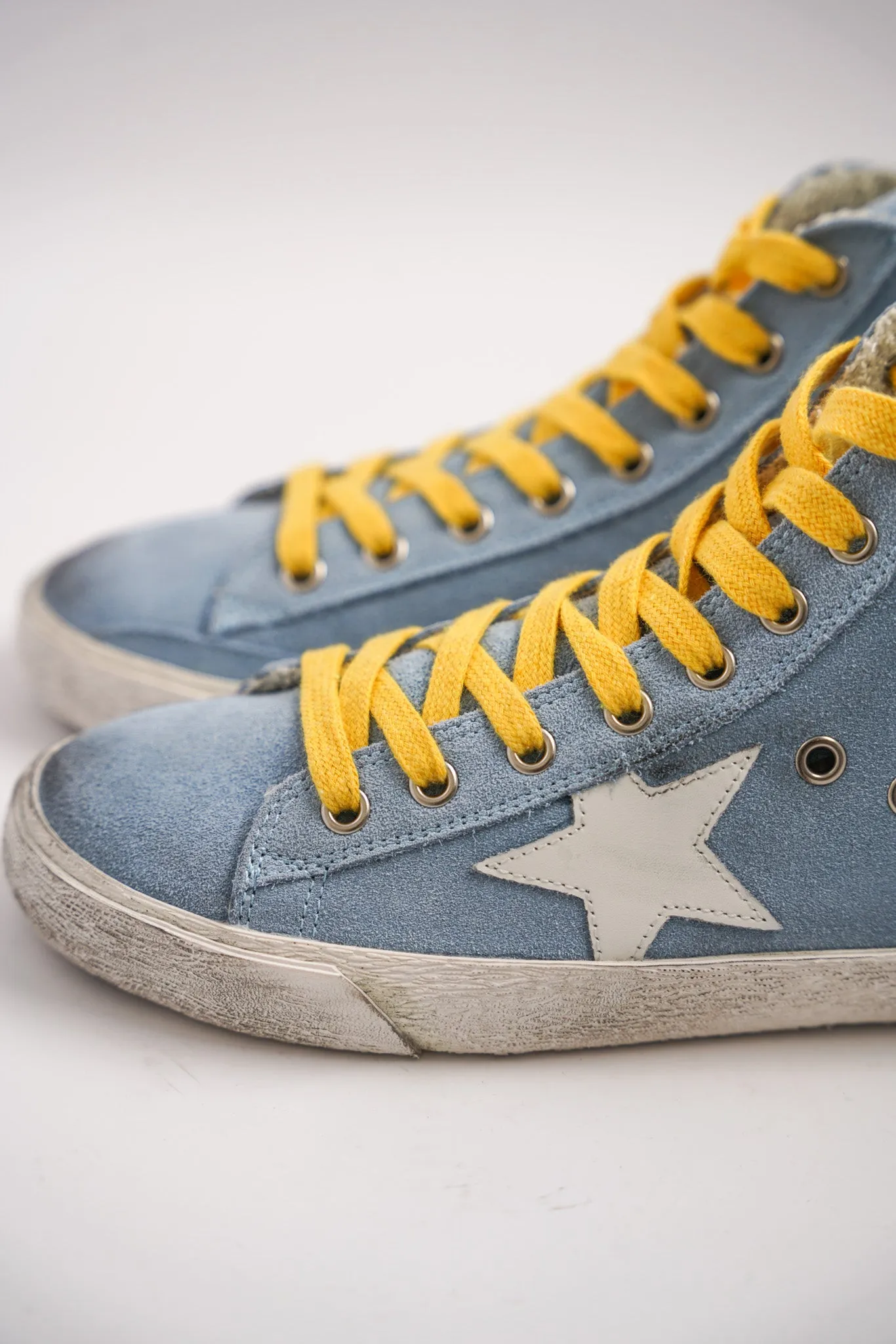 Pale Blue High Tops