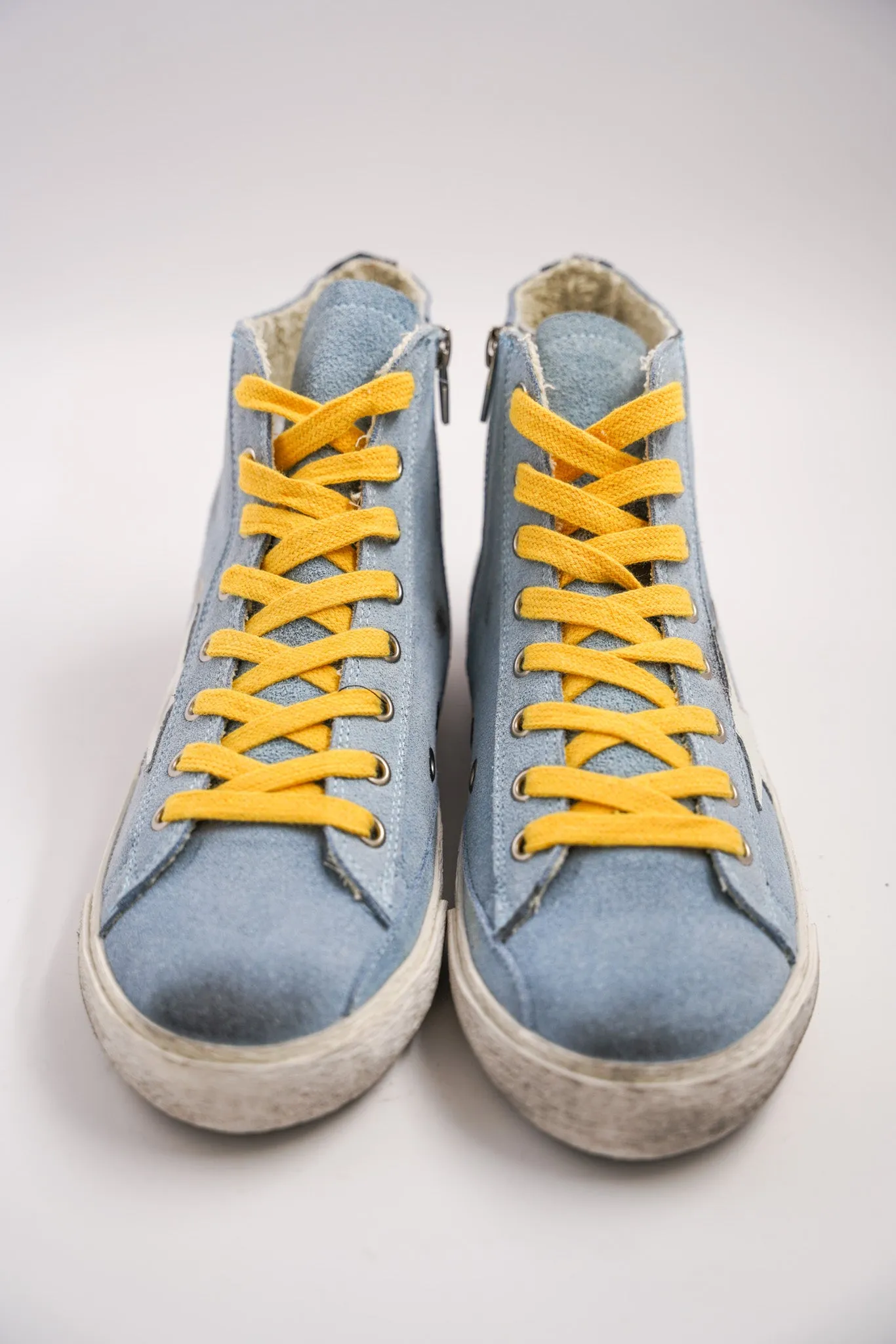 Pale Blue High Tops