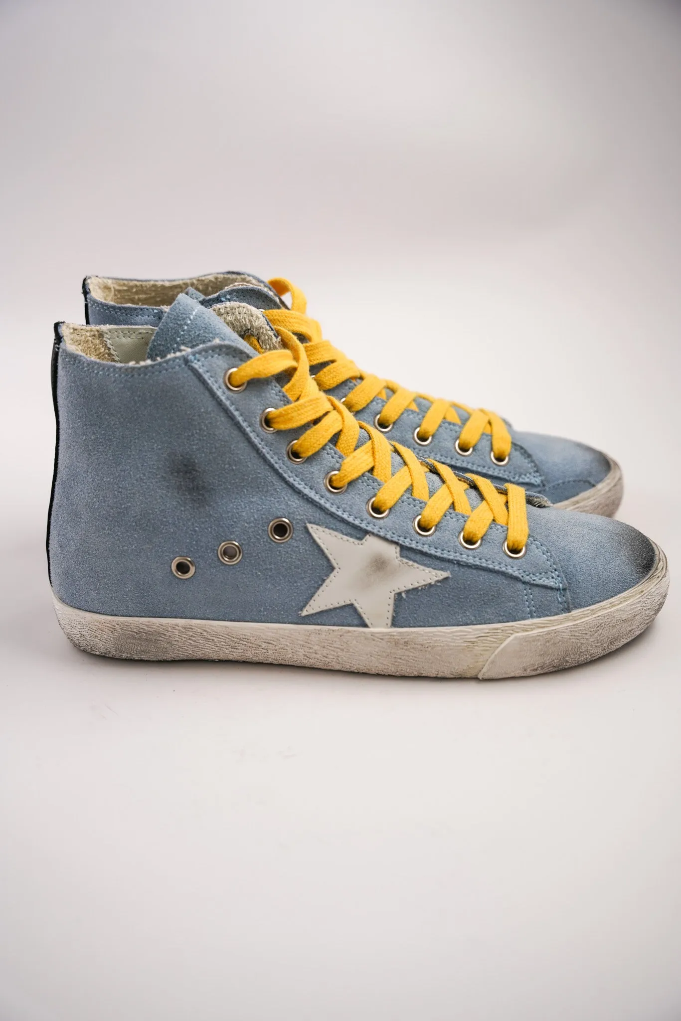 Pale Blue High Tops