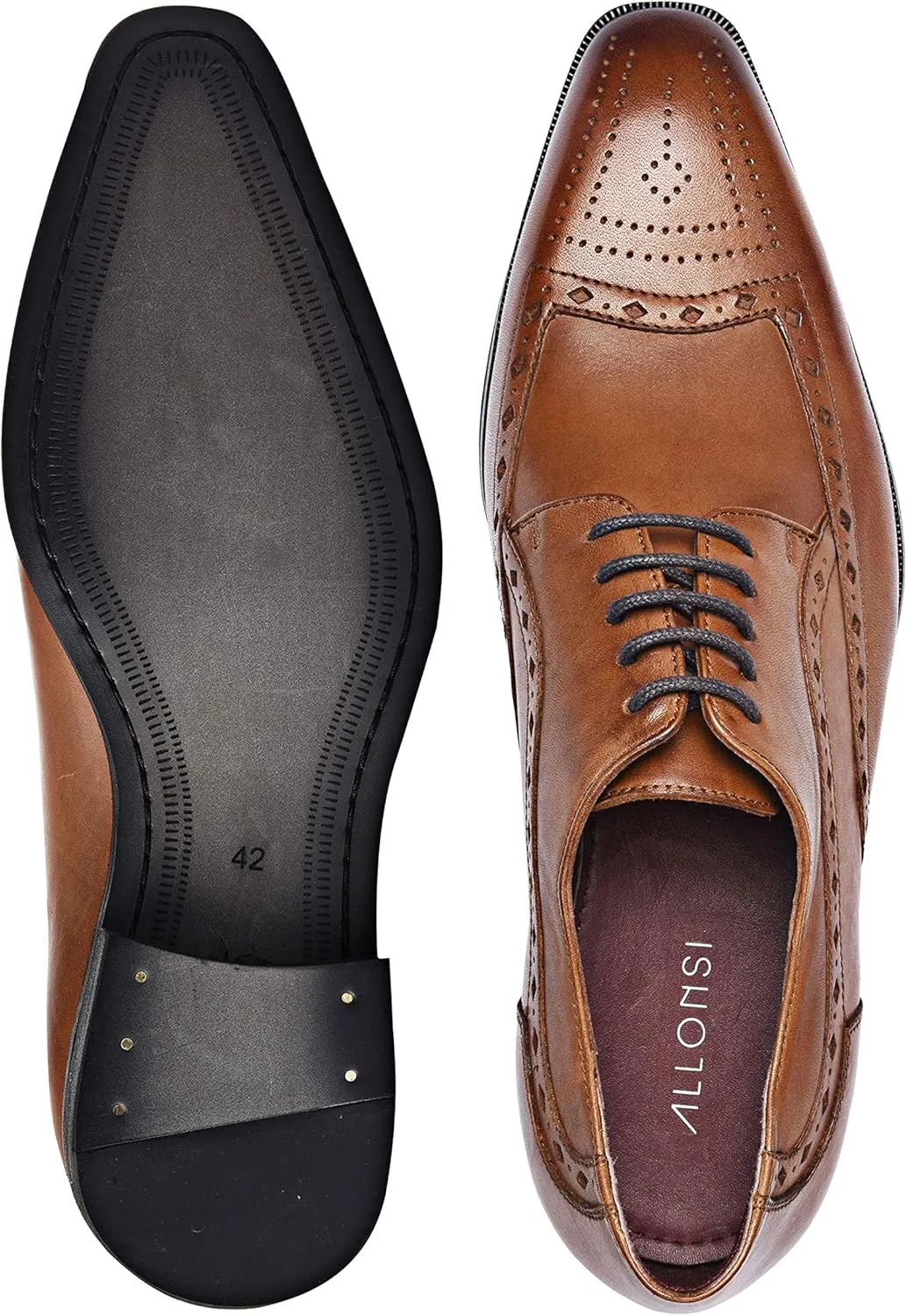 Pascal | Genuine Leather Dress Shoes | Men's Italian Oxford Shoes | Handcrafted Formal Shoes | Handmade Sole