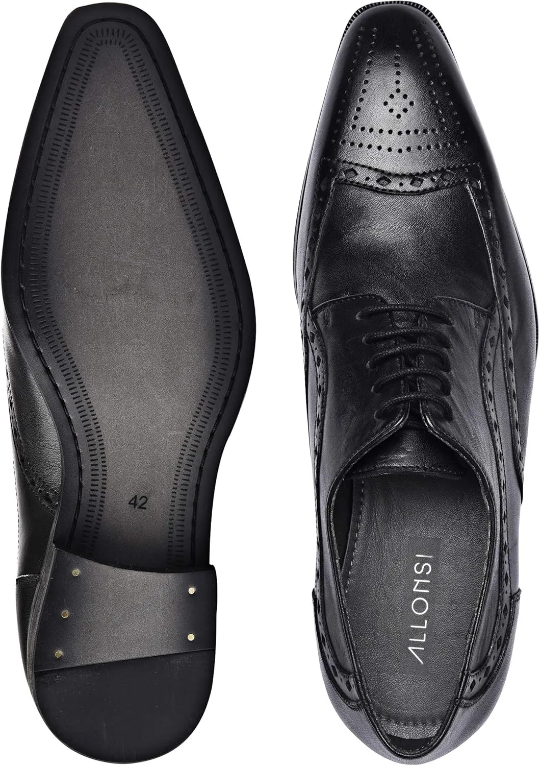 Pascal | Genuine Leather Dress Shoes | Men's Italian Oxford Shoes | Handcrafted Formal Shoes | Handmade Sole