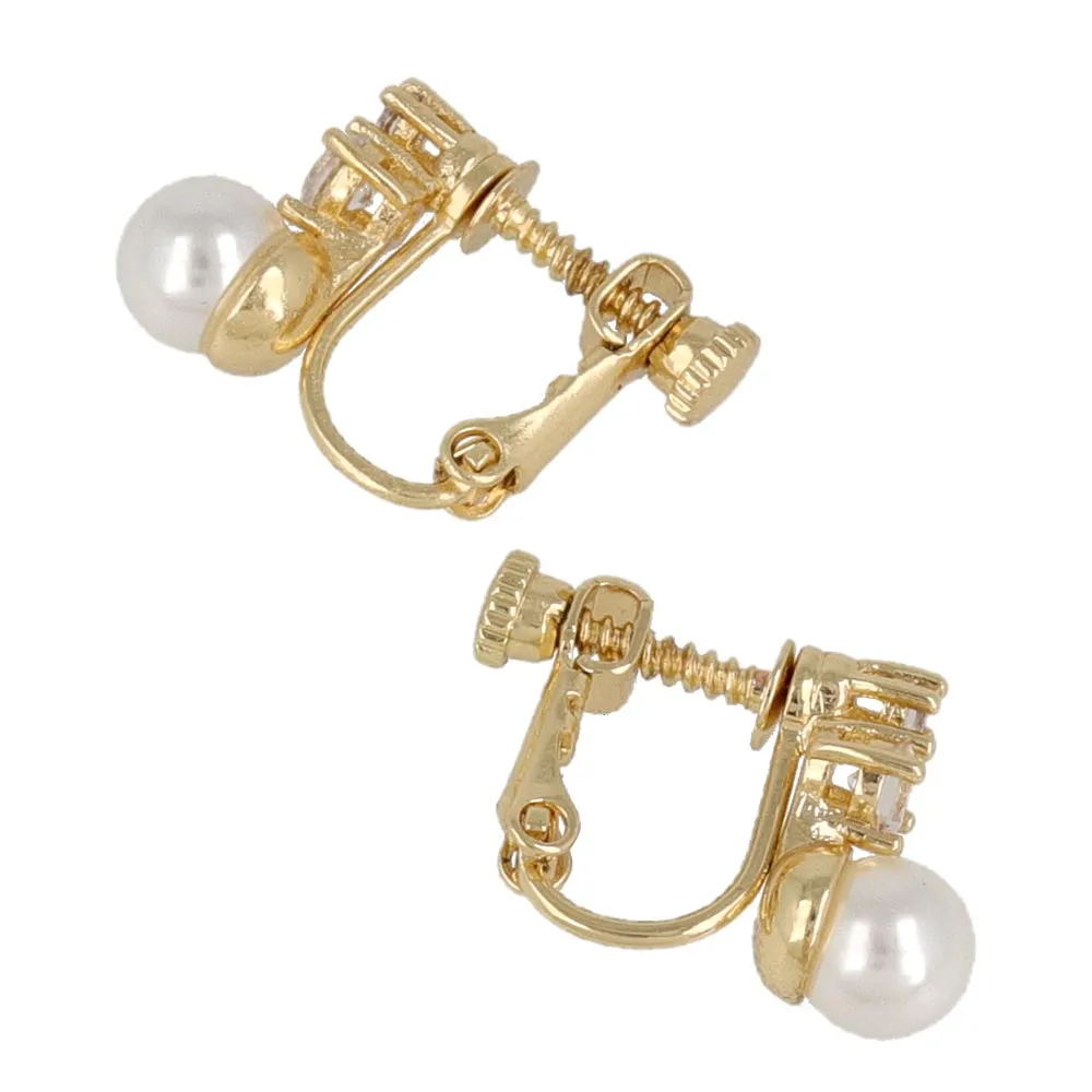 Pearl Gemline Clip Ons